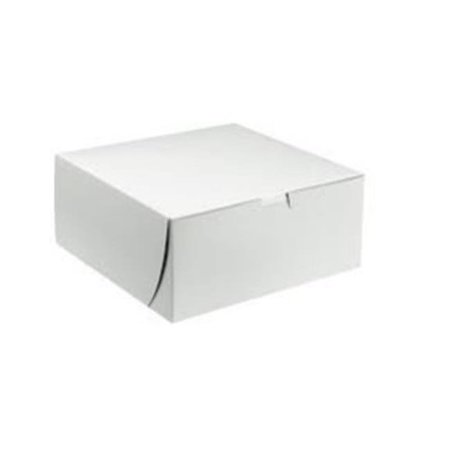QUALITY CARTON & CONVERTING Quality Carton & Converting 6106 CPC 10 x 10 x 5 L-C Bakery Box - Case of 100 6106  CPC